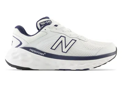 Pre-owned New Balance Men's  Fresh Foam X 840f Sneakers In White/team Navy Blue In Multi