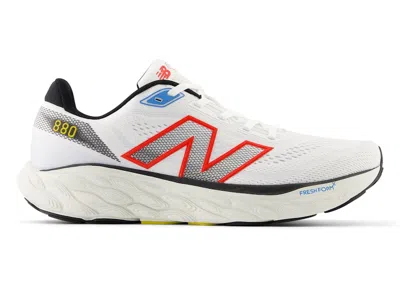 Pre-owned New Balance Men's  Fresh Foam X 860v13 Sneakers In White/neo Flame/black