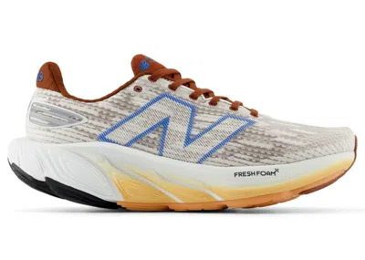 Pre-owned New Balance Men's  Fresh Foam X Balos V1 Sneakers In White/relic Brown/blue Oasis