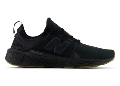 Pre-owned New Balance Men's  Fresh Foam X Cruz V3 Sneakers In Black/gum 020