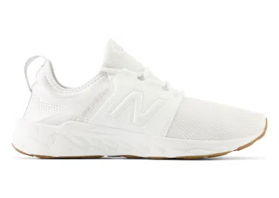 Pre-owned New Balance Men's  Fresh Foam X Cruz V3 Sneakers In White/gum