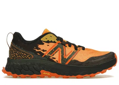 Pre-owned New Balance Men's  Fresh Foam X Hierro V7 Sneakers In Hot Marigold/black In Multi