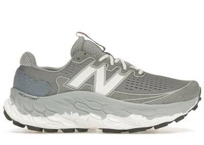 Pre-owned New Balance Men's  Fresh Foam X More Trail V3 Grey Day Sneakers In Slate Grey/white In Multi