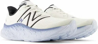 New Balance Men's  Fresh Foam X More V4 Running Shoes ( D Width ) In Sea Salt / Ice Blue In White