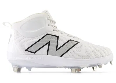 Pre-owned New Balance Men's  Fuelcell 4040 V7 Mid Metal Sneakers In Optic White/raincloud In Multi