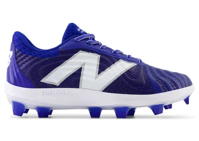 Pre-owned New Balance Men's  Fuelcell 4040v7 Molded Sneakers In Team Royal/optic White In Multi