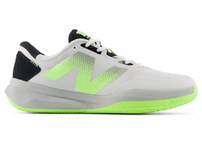 Pre-owned New Balance Men's  Fuelcell 796v4 Sneakers In White/bleached Lime Glo/black In Multi