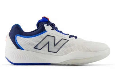 Pre-owned New Balance Men's  Fuelcell 996v6 Pickleball Sneakers In White/team Navy Blue In Multi