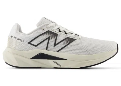 Pre-owned New Balance Men's  Fuelcell Propel V5 Sneakers In White/black Cement/linen In Multi