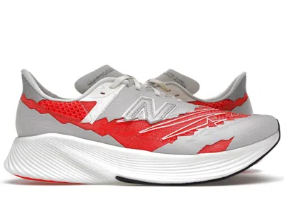 Pre-owned New Balance Men's  Fuelcell Rc Elite V2 Si Stone Island Tds Sneakers In Red/grey/white In Multi