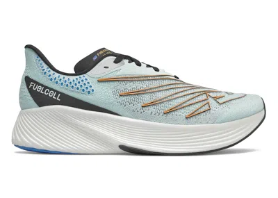 Pre-owned New Balance Men's  Fuelcell Rc Elite V2 Sneakers In Sky Blue/varsity Gold/white