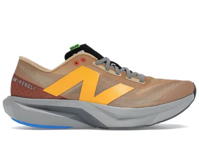 Pre-owned New Balance Men's  Fuelcell Rebel V4 Action Bronson Foxtrot Sneakers In Tan