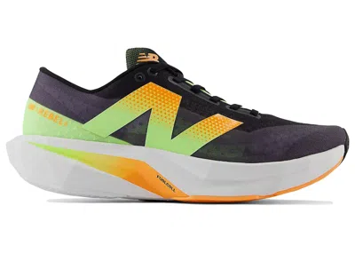 Pre-owned New Balance Men's  Fuelcell Rebel V4 Sneakers In Black/graphite/white Peach
