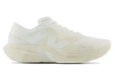 Pre-owned New Balance Men's  Fuelcell Rebel V4 Sneakers In White/linen/sea Salt