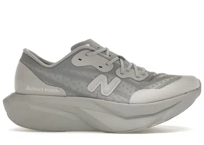 Pre-owned New Balance Men's  Fuelcell Supercomp Elite V4 District Vision Sneakers In Aluminum Grey/white In Multi
