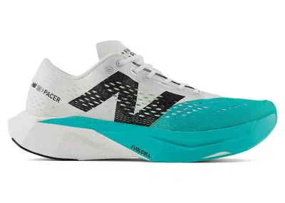 Pre-owned New Balance Men's  Fuelcell Supercomp Pacer V2 Sneakers In Cyber Jade/white/black In Multi