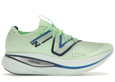 Pre-owned New Balance Men's  Fuelcell Supercomp Sneakers In Vibrant Spring/blue