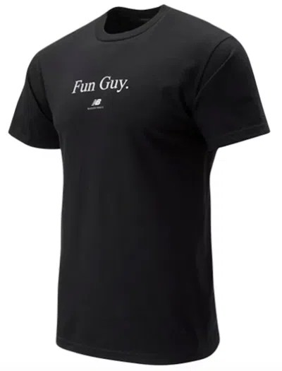 Pre-owned New Balance Men's  Kawhi Leonard Fun Guy Tee Shirt In Black