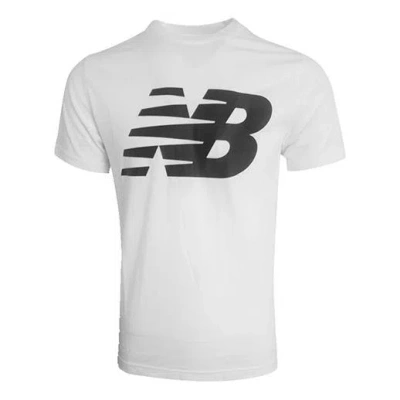 New Balance Men's  Knit Breathable Athleisure Casual Sports Logo Printing Short Sleeve Wh In Red