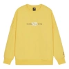 New Balance Men's  Logo Printing Knit Sports Round Neck Pullover Yellow