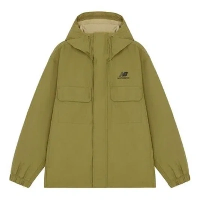 New Balance Men's  Logo Sports Hooded Jacket Green