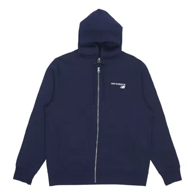 New Balance Men's  Logo Sports Zipper Navy Blue