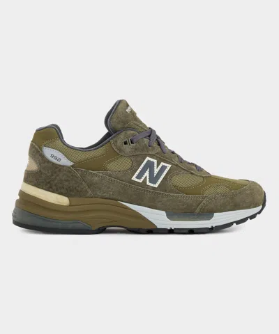 NEW BALANCE MEN'S NEW BALANCE MADE IN USA 992 SNEAKER IN OLIVE, SIZE 11.5