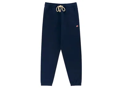 Pre-owned New Balance Men's  Made In Usa Core Sweatpant In Natural Indigo