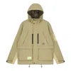 New Balance Men's  Multiple Pockets Woven Hooded Jacket Khaki In Green