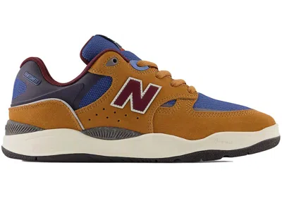 Pre-owned New Balance Men's  Numeric 1010 Tiago Lemos Navy Sneakers In Camel/burgundy