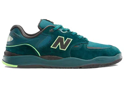 Pre-owned New Balance Men's  Numeric 1010 Tiago Lemos Primitive Sneakers In Deep Teal/lime Green In Multi