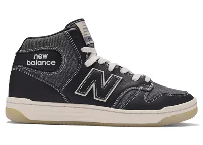 Pre-owned New Balance Men's  Numeric 480 High Brooklyn Projects Sneakers In Black/white/gum In Multi