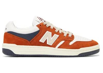 Pre-owned New Balance Men's  Numeric 480 Sneakers In Rust/white