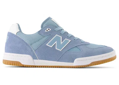 Pre-owned New Balance Men's  Numeric 600 Tom Knox Sneakers In Still Water/white