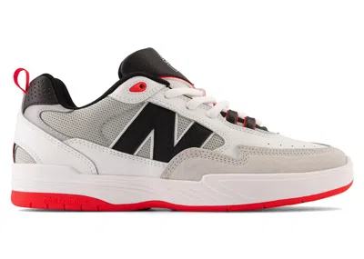 Pre-owned New Balance Men's  Numeric 808 Tiago Lemos Red Sneakers In White/black
