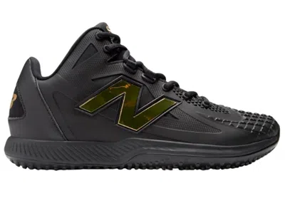 Pre-owned New Balance Men's  Ohtani 1 Tf Sneakers In Black/metallic Gold In Multi