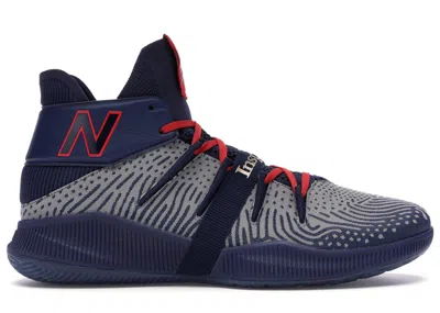 Pre-owned New Balance Men's  Omn1s Bhm (2020) Sneakers In Grey/navy Blue/red