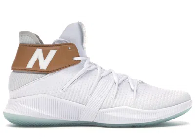 Pre-owned New Balance Men's  Omn1s Gold Sneakers In White/teal