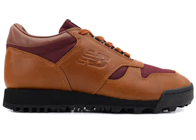 Pre-owned New Balance Men's  Rainier Low Sneakers In Glazed Ginger/classic Crimson