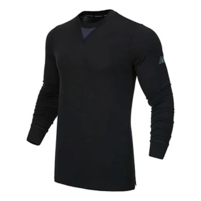 New Balance Men's  Round Neck Forked Long Sleeves Black