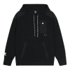 New Balance Men's  Solid Color Casual Hooded Pullover Long Sleeves Black