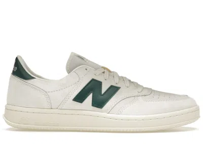 Pre-owned New Balance Men's  T500 Sneakers In Sea Salt/marsh Green/angora