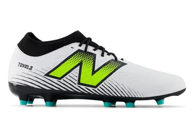Pre-owned New Balance Men's  Tekela Magique Fg V4 W Te Black Sneakers In White/lite