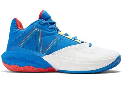 Pre-owned New Balance Men's  Two Wxy V4 Mile High Sneakers In Optic White/cobalt Blue/true Red