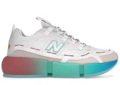 Pre-owned New Balance Men's  Vision Racer Jaden Smith Trippy Sneakers In White/summer Jade