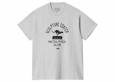 Pre-owned New Balance Men's  X Carhartt Wip Short Sleeve Tee Shirt In Sea Salt Heather