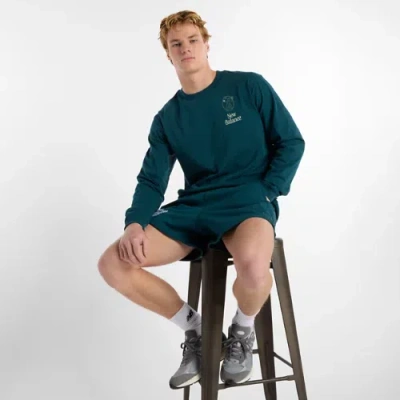 New Balance Men's Debut Vase Long Sleeve Shirt In Blue