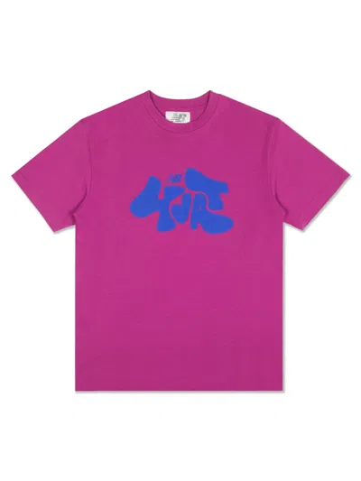 Pre-owned New Balance Men's  X Salehe Yurt Logo T-shirt In Plum