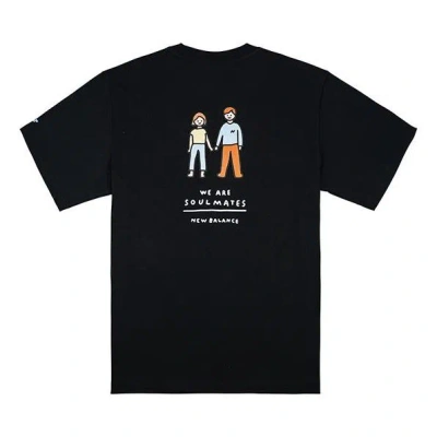 New Balance Men's  X Zero Per Zero Crossover Limited Cartoon Character Short Sleeve Black