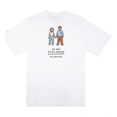 New Balance Men's  X Zero Per Zero Crossover Limited Cartoon Character Short Sleeve White